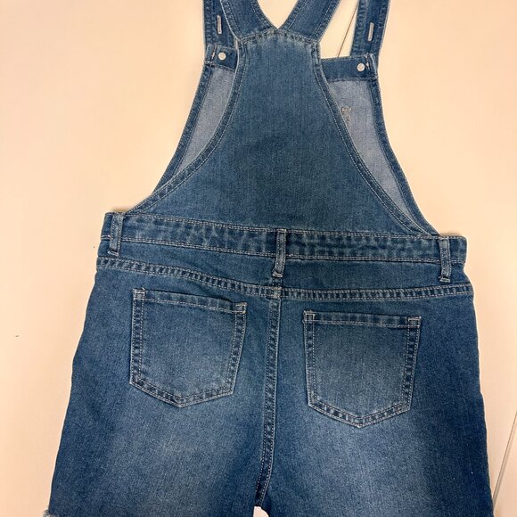 The Children's Place Girls Denim Shortall Overalls - Picture 2 of 6
